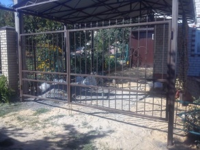 Решетчатые ворота распашные - пример 12 фото в Краснознаменске