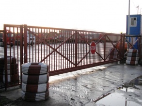 Решетчатые ворота откатные - пример 12 фото в Краснознаменске